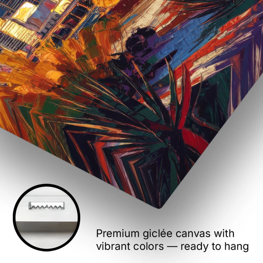 Phoenix Downtown Cityscape - Canvas Wall Art - Gallery Wrap Corner