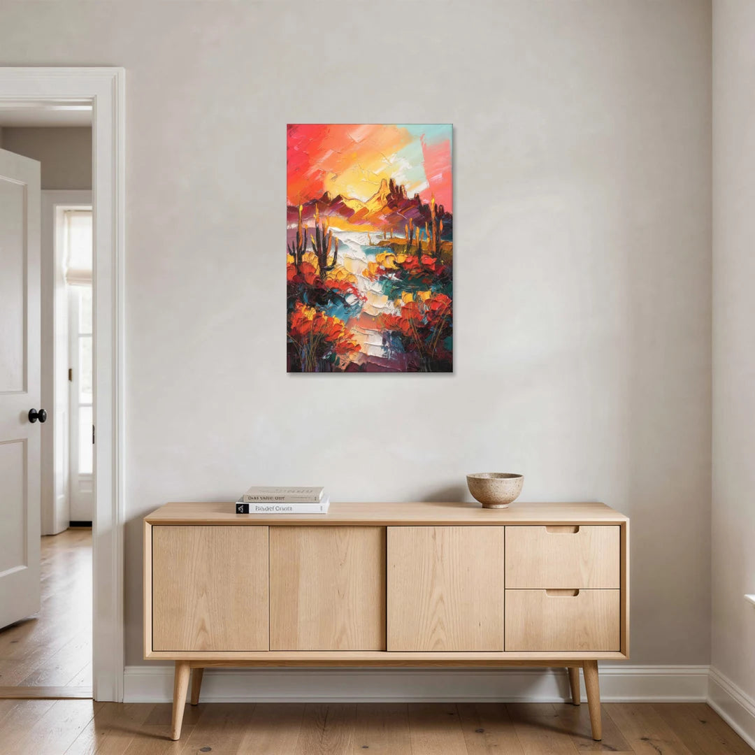 Phoenix Mountain Horizon - Canvas Wall Art - Coffee Table - 24x36