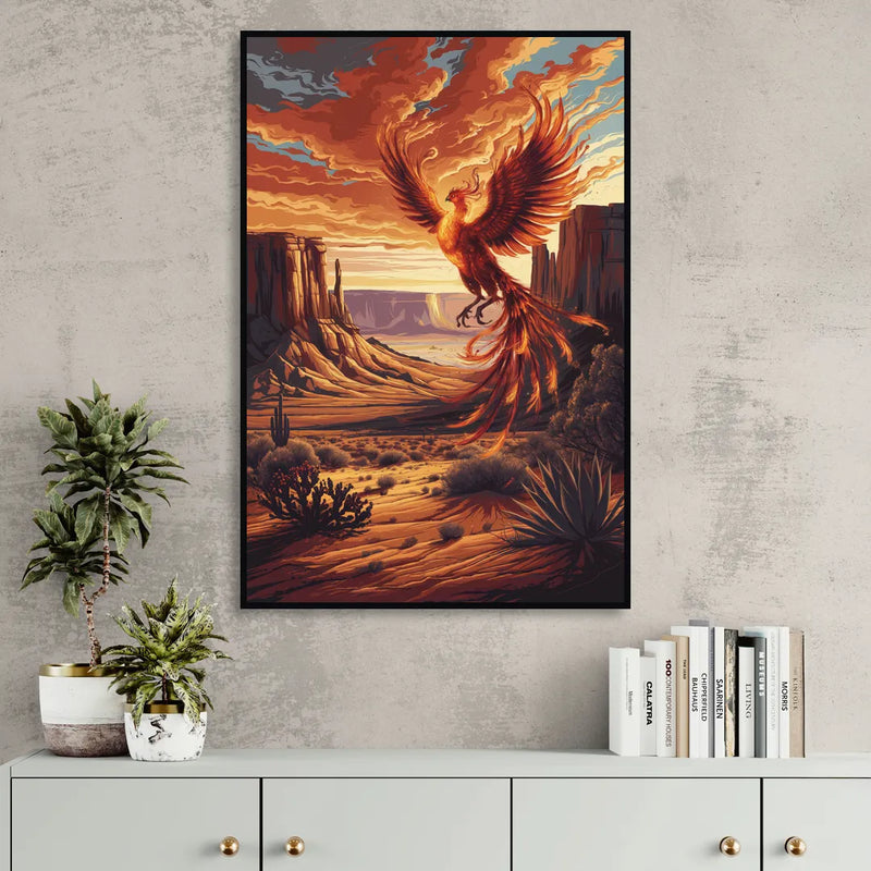 Phoenix Southwest Charm Sitting Room - Black Canvas Wall Art