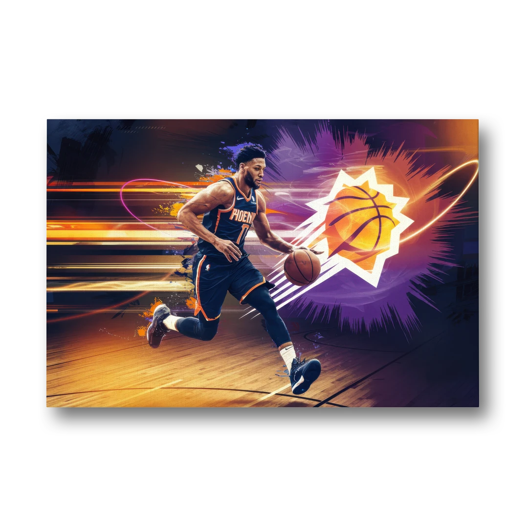 Phoenix Suns Basketball Spirit - Canvas Wall Art - Front