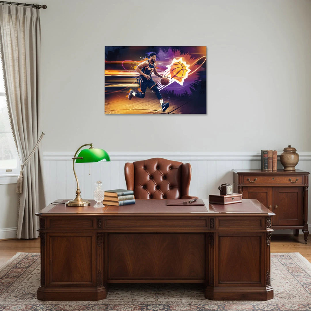 Phoenix Suns Basketball Spirit - Canvas Wall Art - Office - 36x24