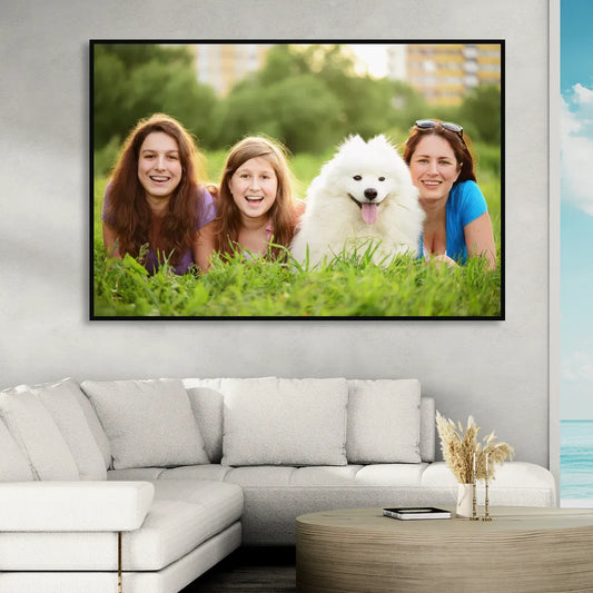 Custom Canvas Photo Prints Living Room - Black Canvas Wall Art