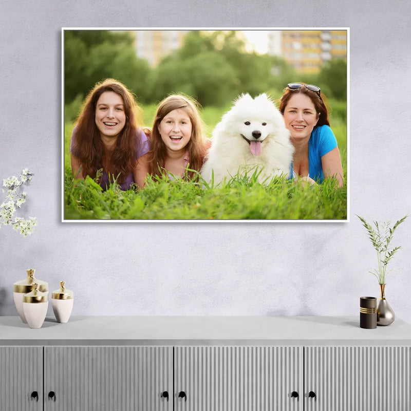 Custom Canvas Photo Prints Sitting Room - White Canvas Wall Art