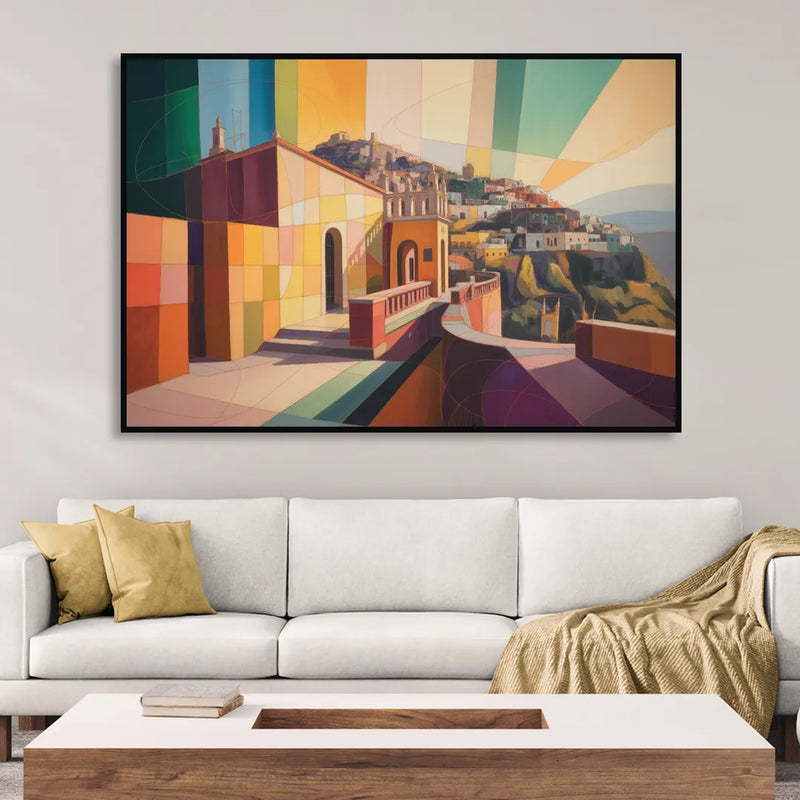 Pípila Overlook Living Room - Black Canvas Wall Art