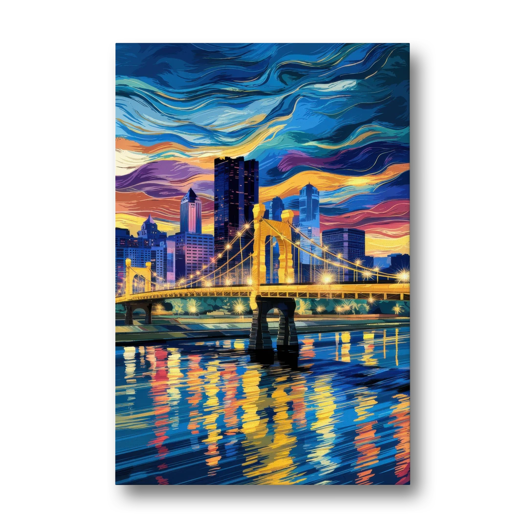 Pittsburgh Architectural Charm - Canvas Wall Art - Front