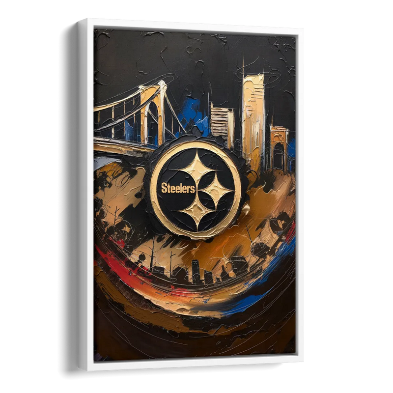 Pittsburgh Steelers Fan Pride Side - White Canvas Wall Art
