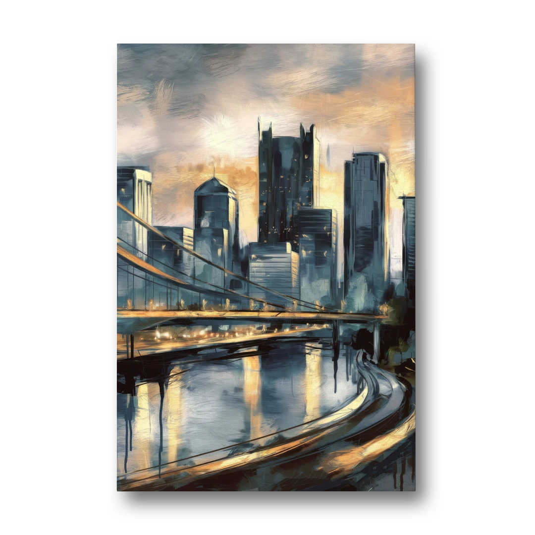 Pittsburgh Urban Aesthetic - Canvas Wall Art - Front