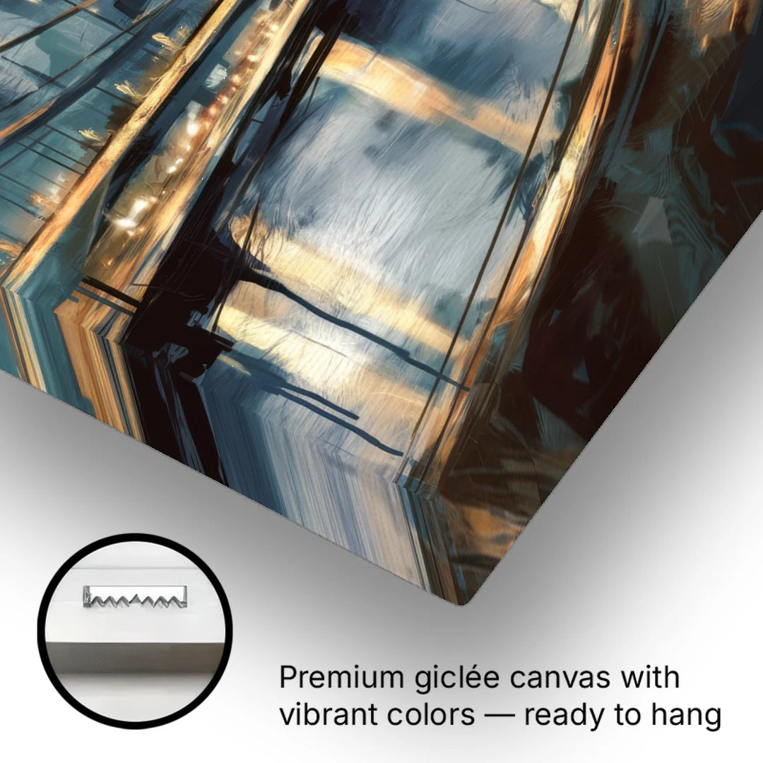 Pittsburgh Urban Aesthetic - Canvas Wall Art - Gallery Wrap Corner