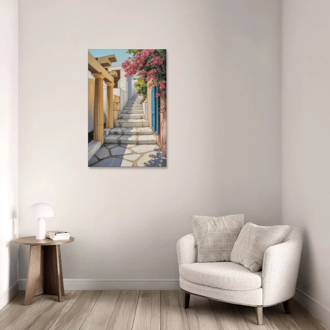 Plaka Pathways - Canvas Wall Art - Sofa - 24x36