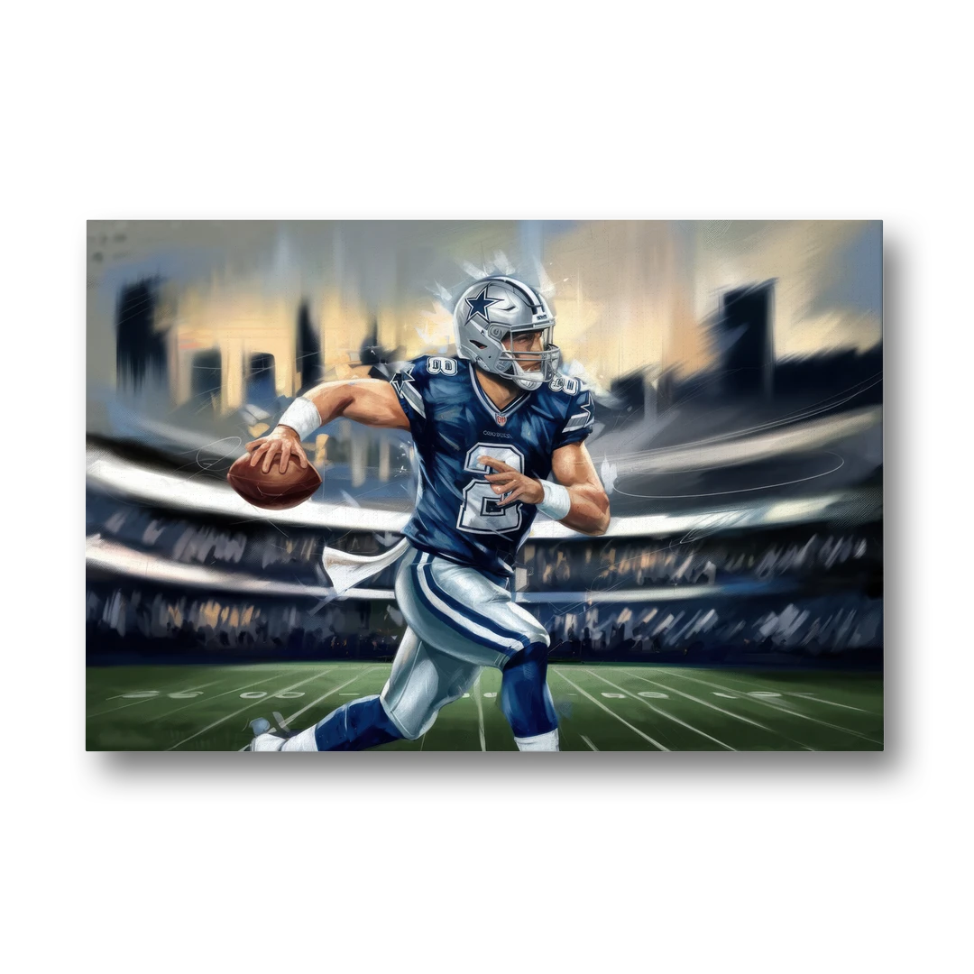 Plano Dallas Cowboys Spirit - Canvas Wall Art - Front