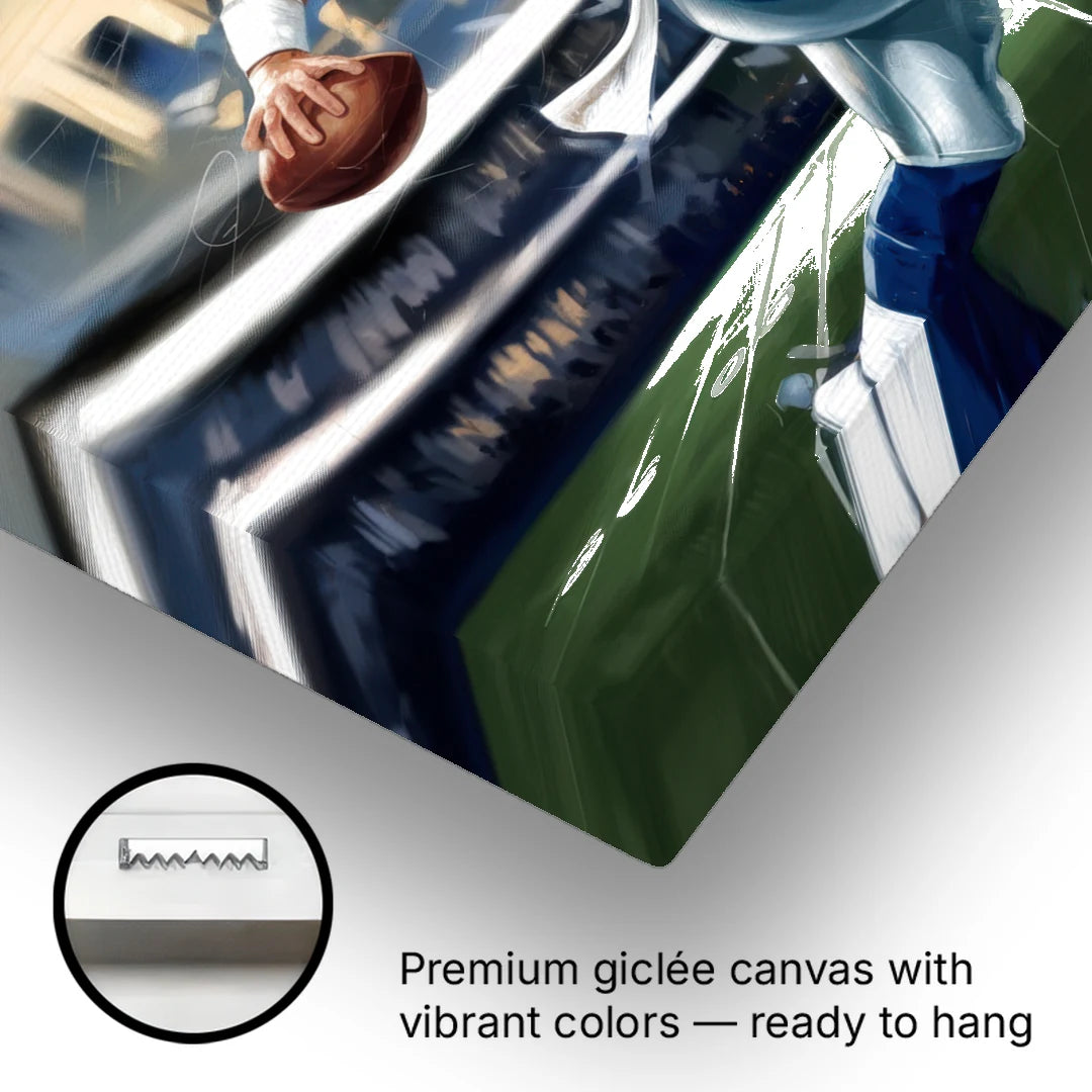 Plano Dallas Cowboys Spirit - Canvas Wall Art - Gallery Wrap Corner