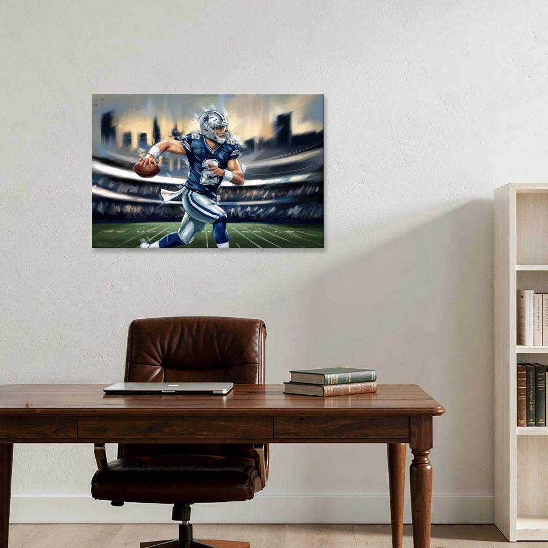 Plano Dallas Cowboys Spirit - Canvas Wall Art - Office - 36x24