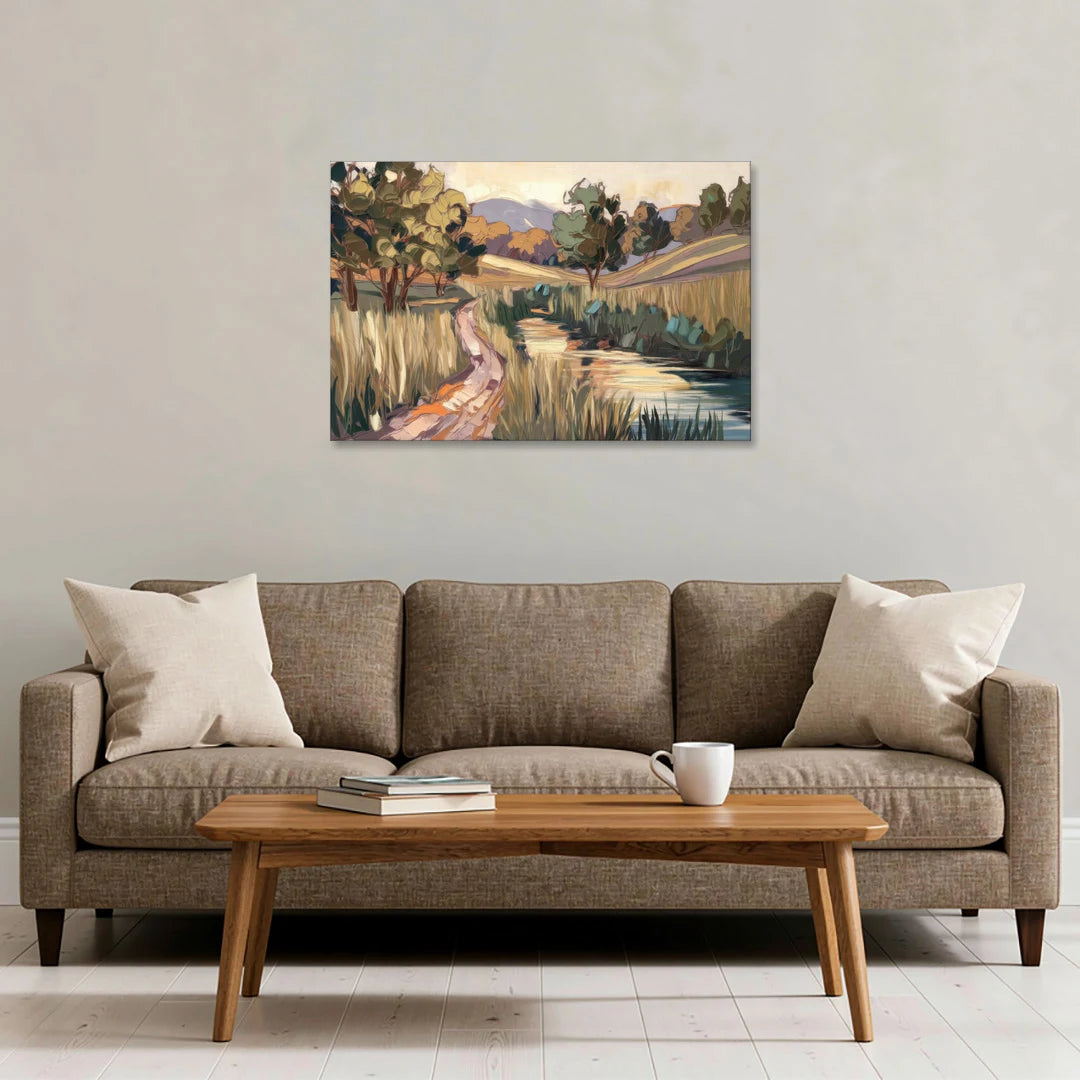 Plano Nature Trails - Canvas Wall Art - Sofa - 36x24