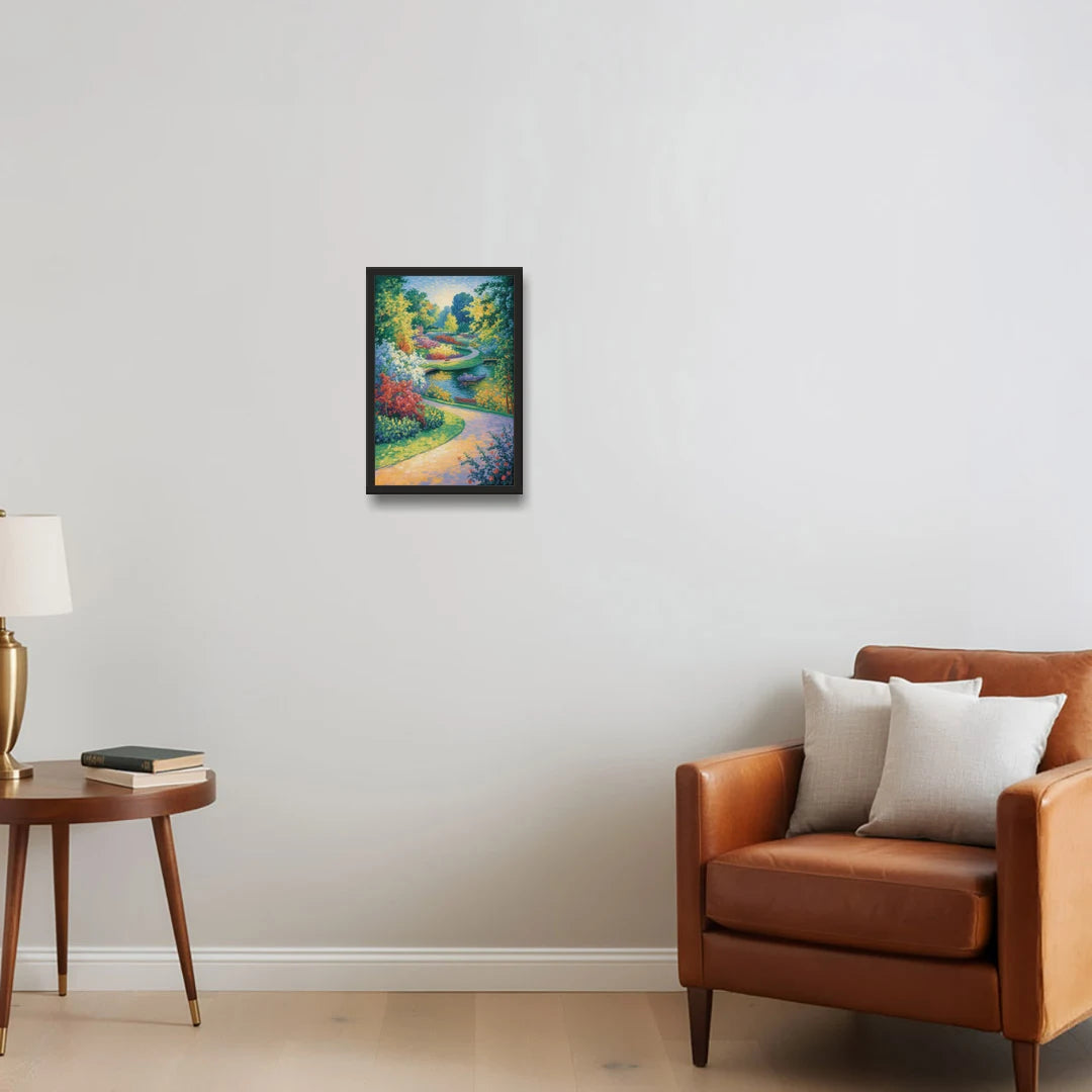 Planten un Blomen Bliss - Black Framed Canvas Wall Art - Sofa - 12x18