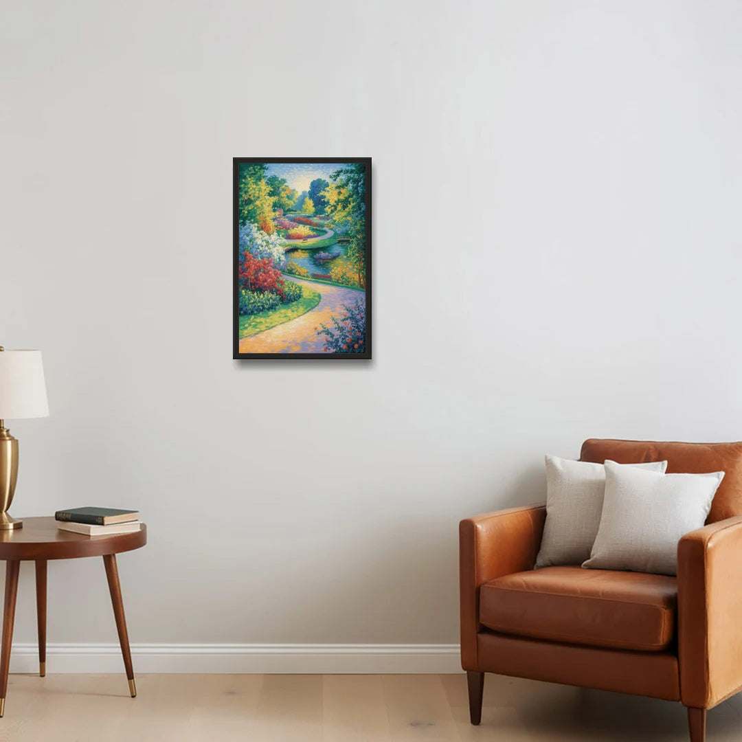 Planten un Blomen Bliss - Black Framed Canvas Wall Art - Sofa - 16x24