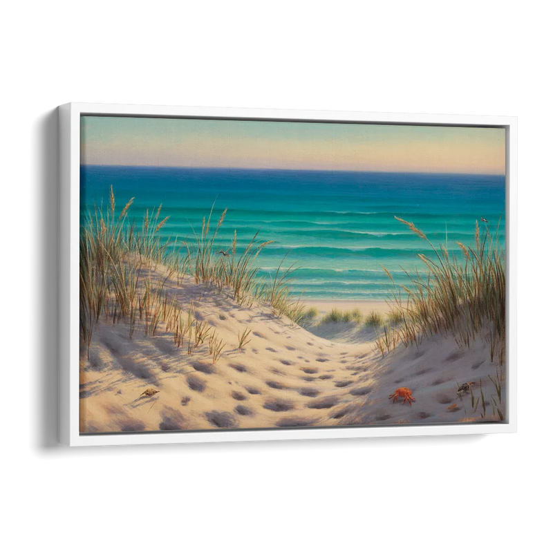 Playa Marlín Dunes Side - White Canvas Wall Art