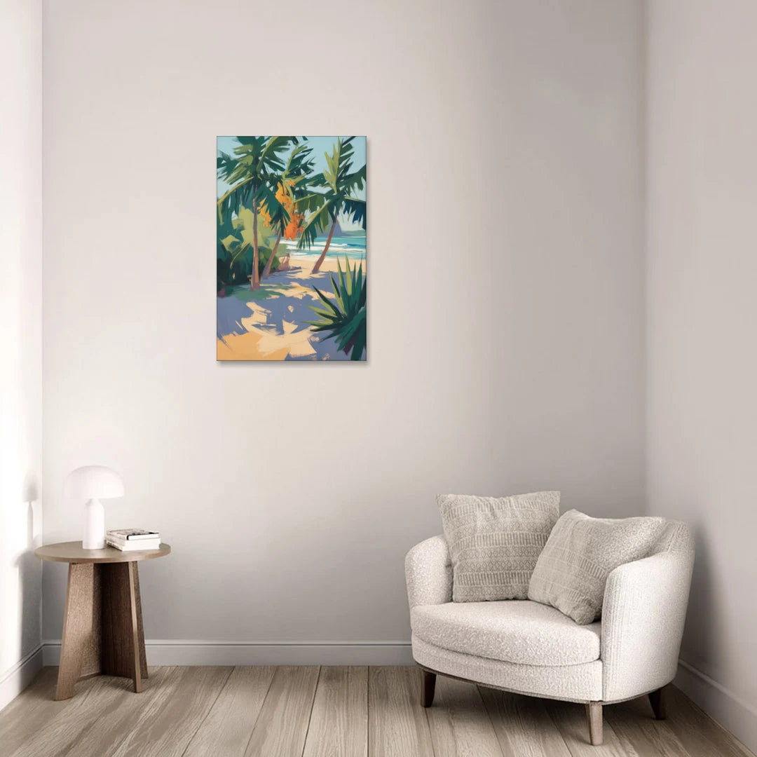 Playa Paraíso Palms - Canvas Wall Art - Sofa - 20x30