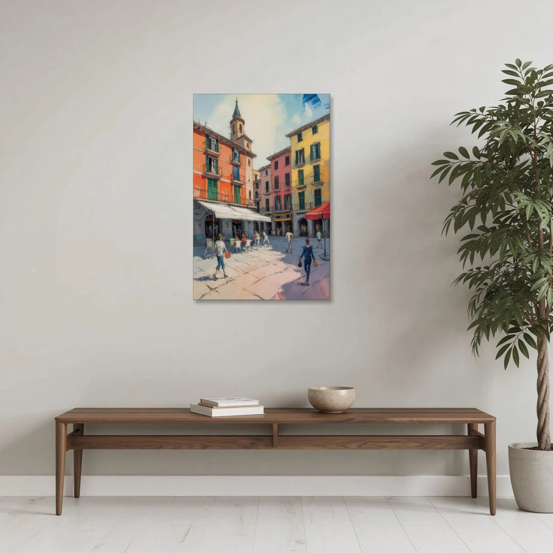 Plaza Mayor Charm - Canvas Wall Art - Coffee Table - 24x36