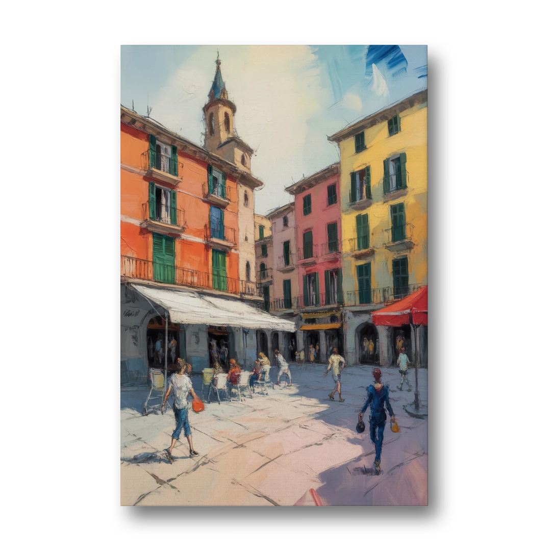 Plaza Mayor Charm - Canvas Wall Art - Front