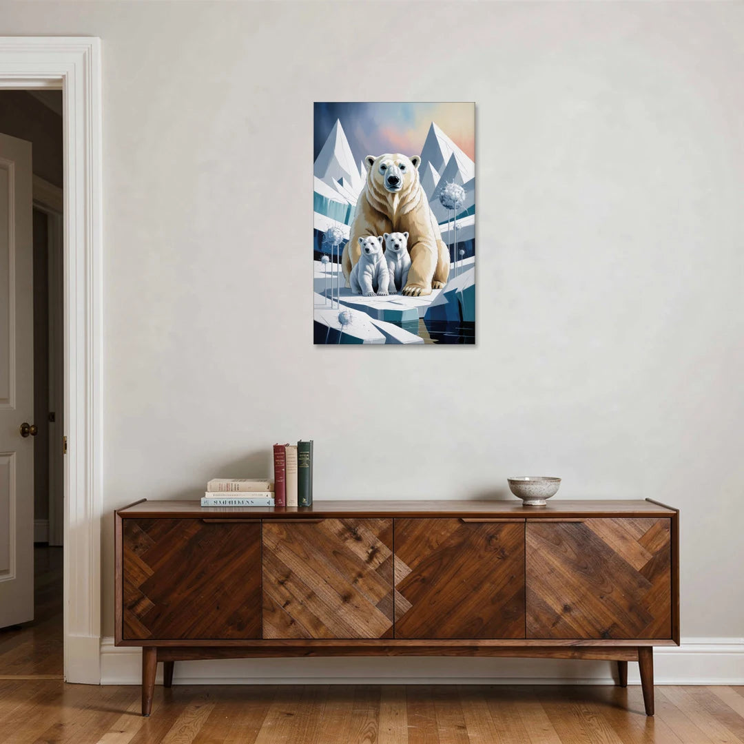 Polar Bear Majesty - Canvas Wall Art - Coffee Table - 24x36