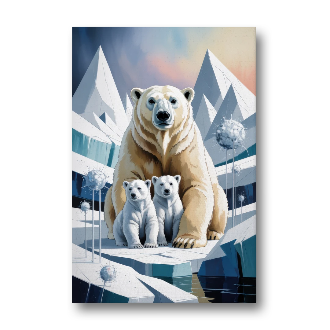 Polar Bear Majesty - Canvas Wall Art - Front