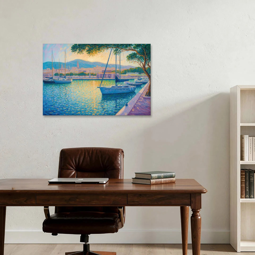 Port of Palma Serenity - Canvas Wall Art - Office - 36x24