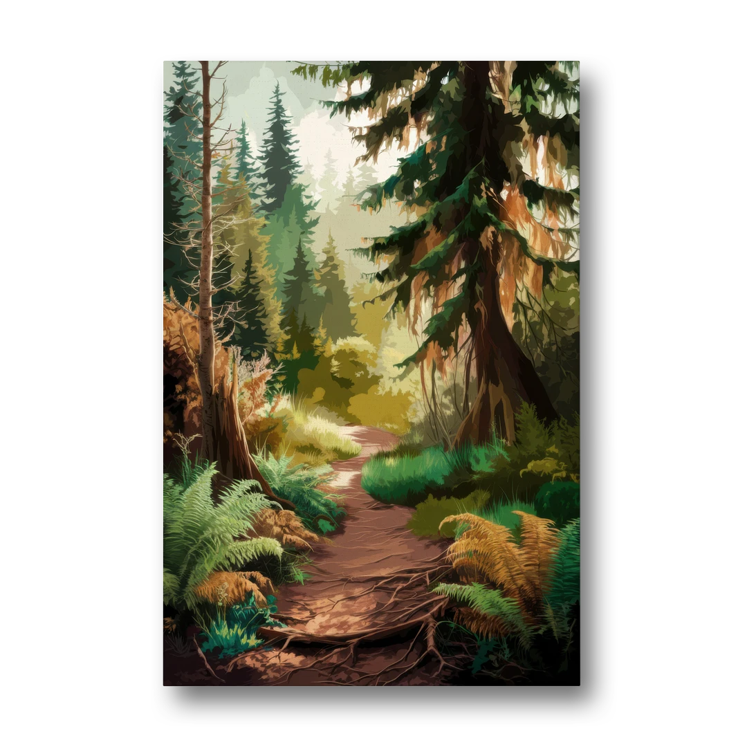 Portland Oregon Forests - Canvas Wall Art - Front