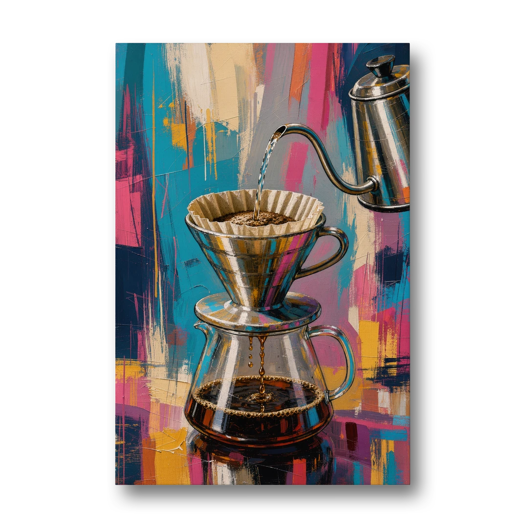 Pour-Over Ritual - Canvas Wall Art - Front
