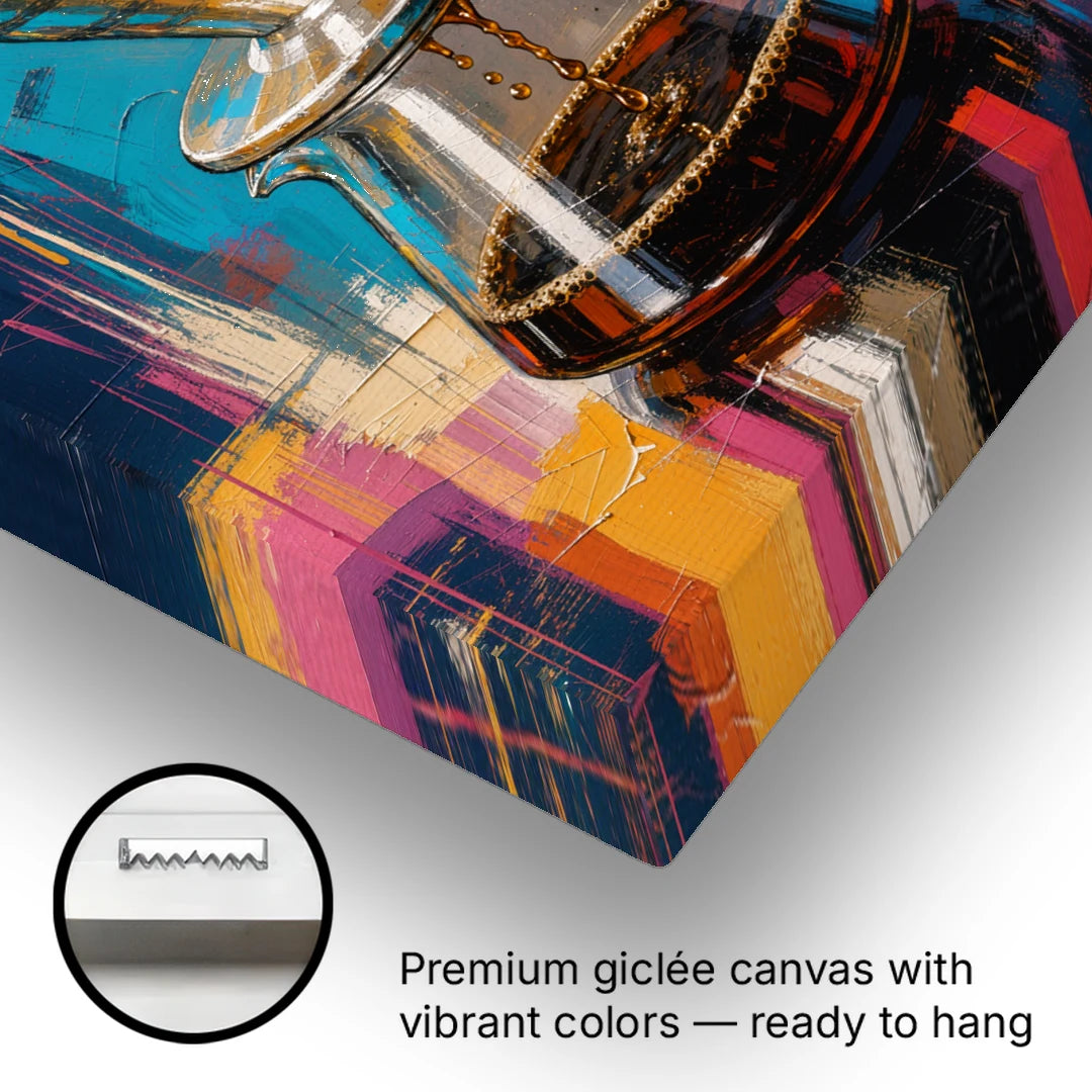 Pour-Over Ritual - Canvas Wall Art - Gallery Wrap Corner