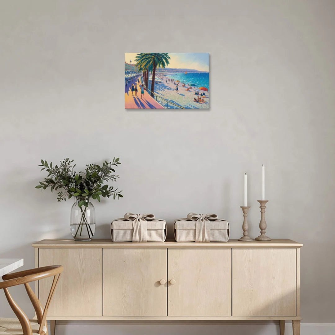 Promenade des Anglais - Canvas Wall Art - Coffee Table - 24x16