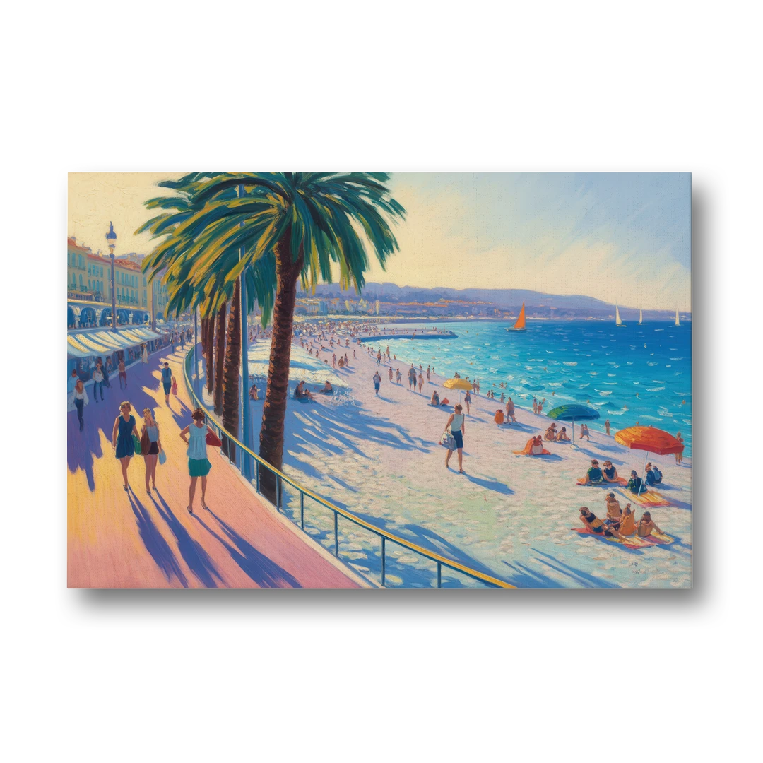 Promenade des Anglais - Canvas Wall Art - Front