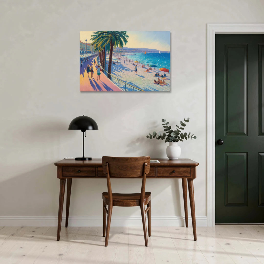 Promenade des Anglais - Canvas Wall Art - Office - 36x24