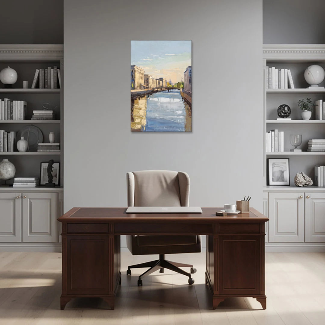Providence Urban Landscape - Canvas Wall Art - Office - 24x36