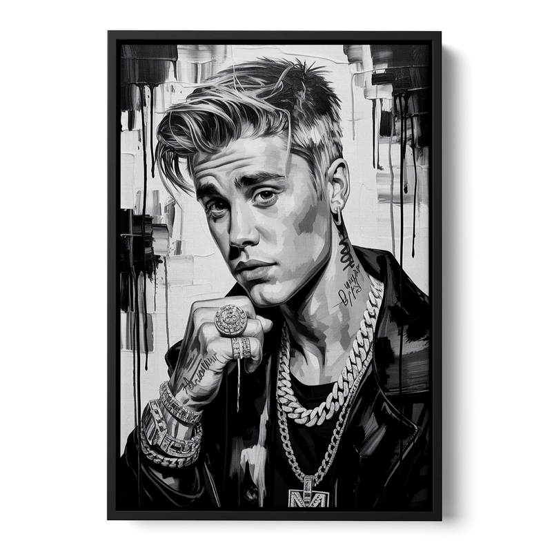 Purpose Front - Black Canvas Wall Art