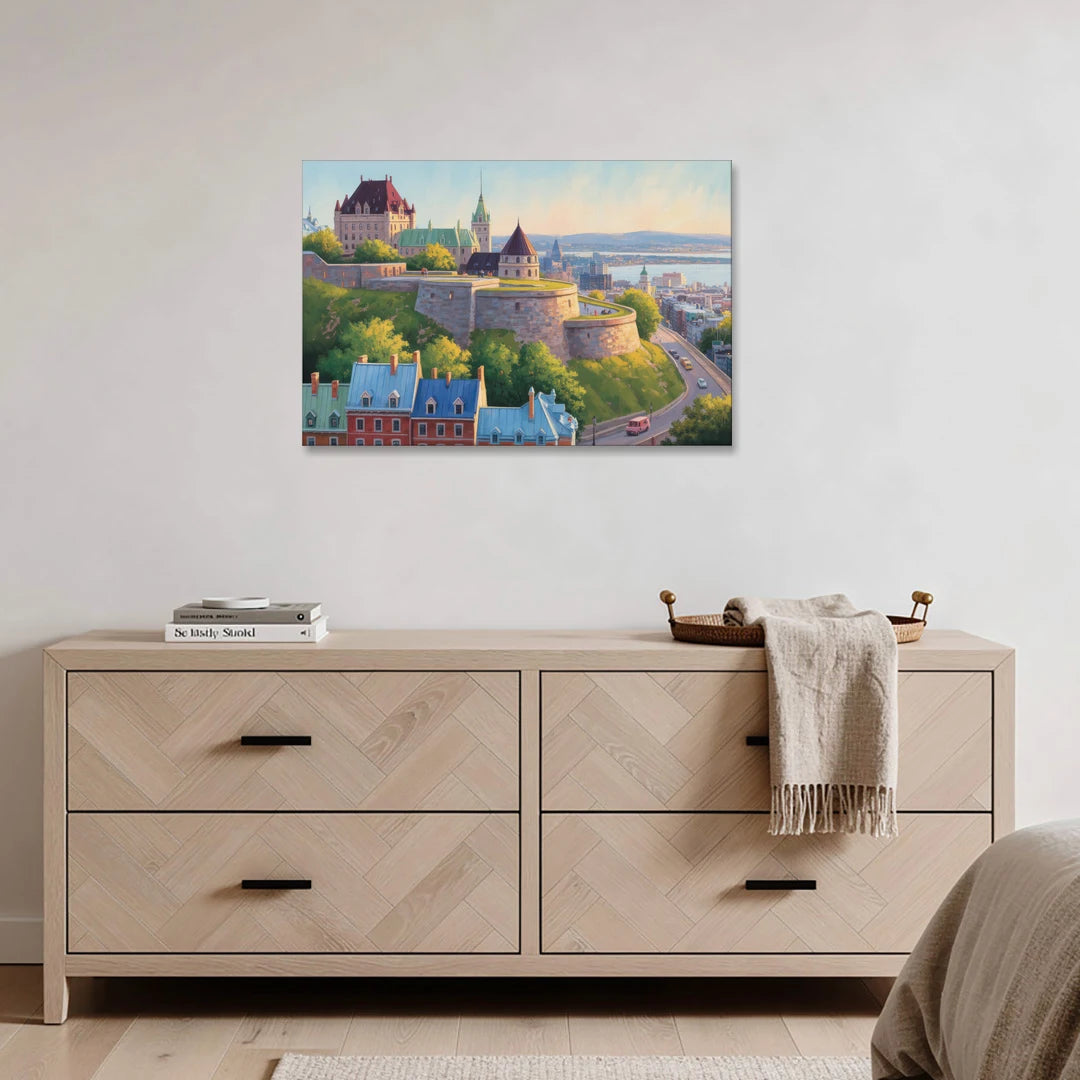 Quebec Fortress Walls - Canvas Wall Art - Coffee Table - 36x24