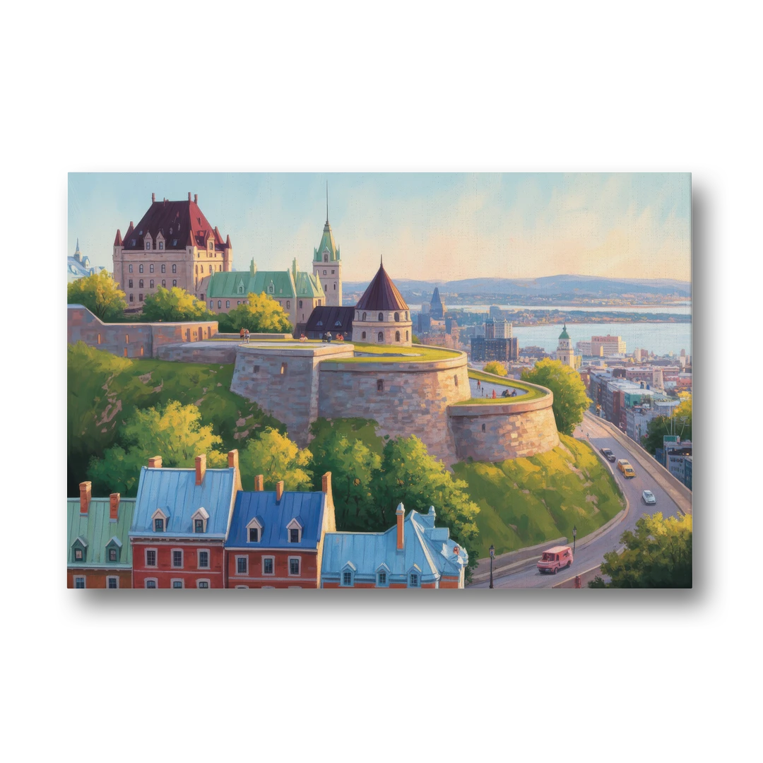 Quebec Fortress Walls - Canvas Wall Art - Front