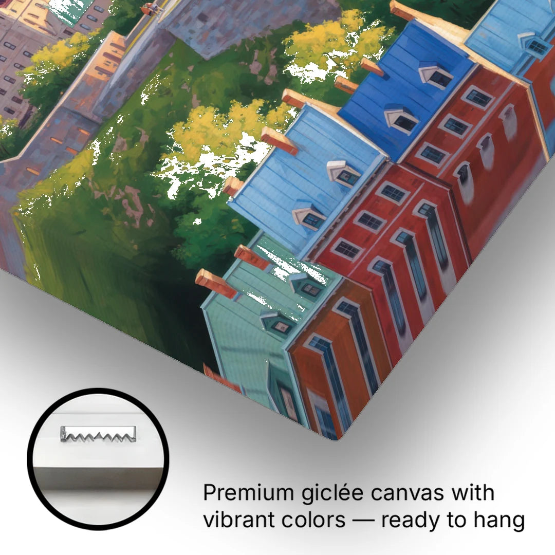 Quebec Fortress Walls - Canvas Wall Art - Gallery Wrap Corner