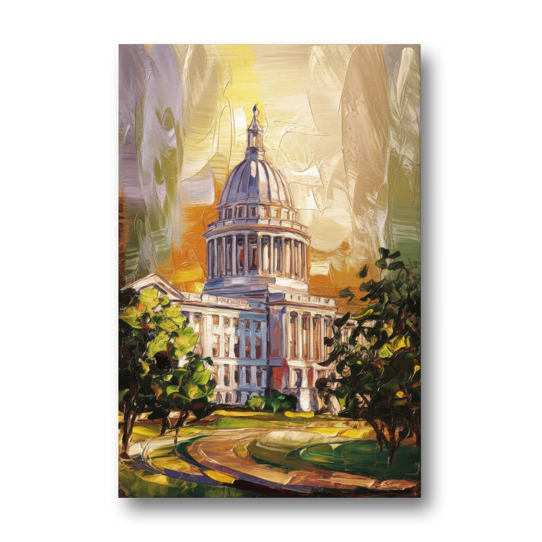 Raleigh Historic Landmarks - Canvas Wall Art - Front