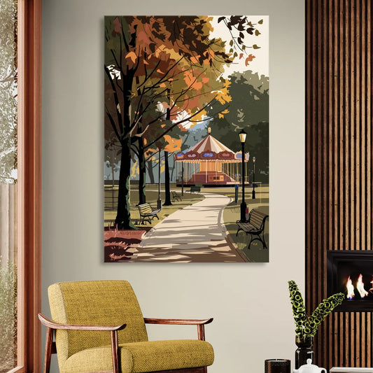 Raleigh Nature and Parks Living Room - Canvas Wall Art