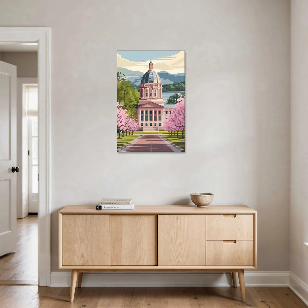 Raleigh State Capitol - Canvas Wall Art - Coffee Table - 24x36
