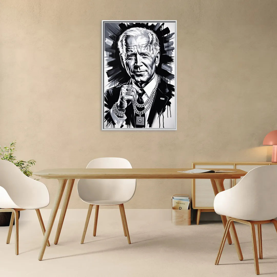 Resilience - Living Room White Frame Canvas