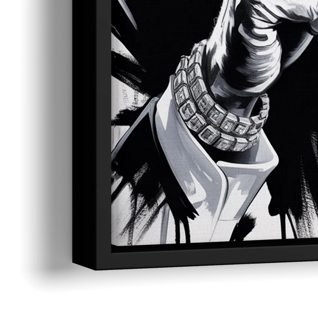 Resilience - Close-Up Black Frame Canvas