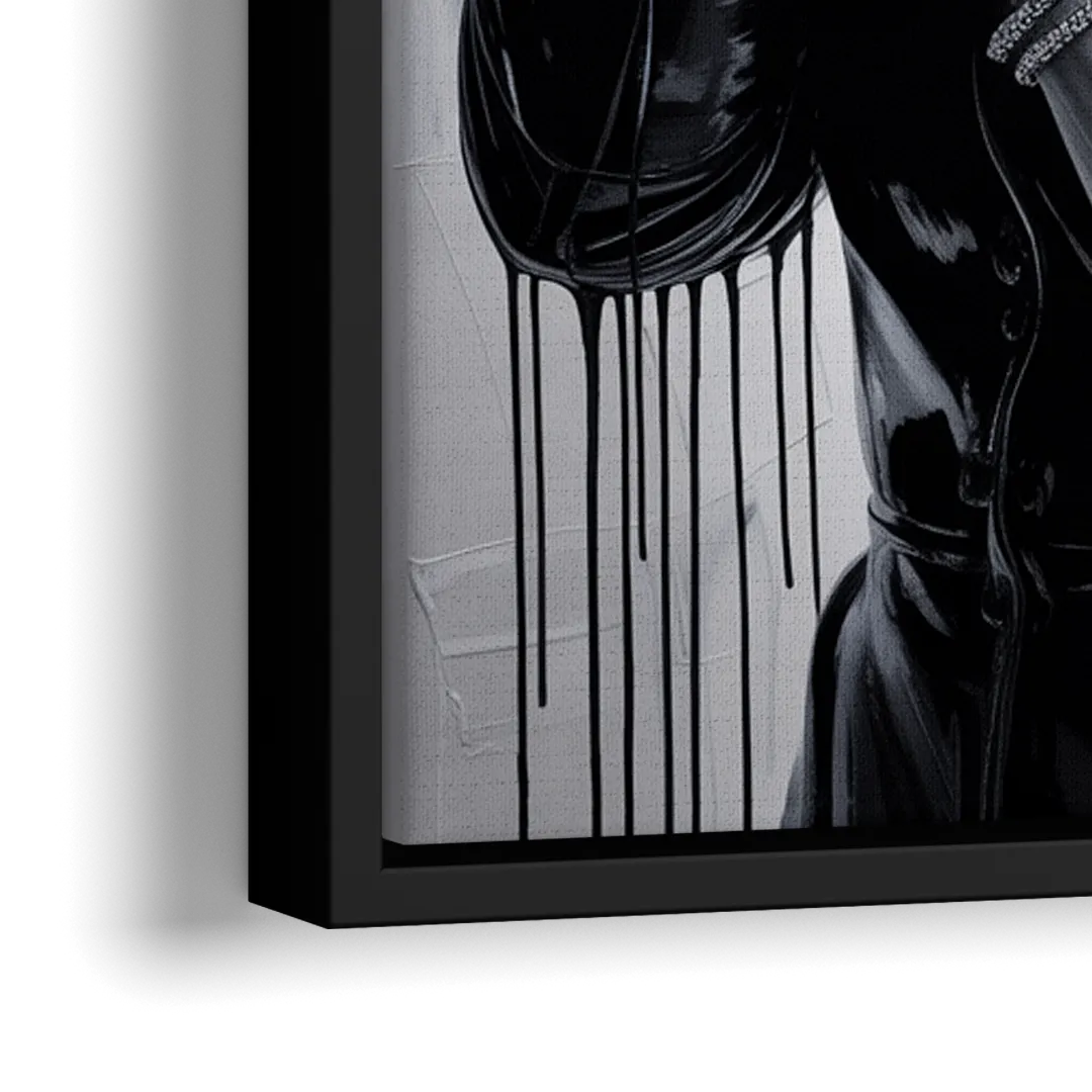 Resolve - Close-Up Black Frame Canvas