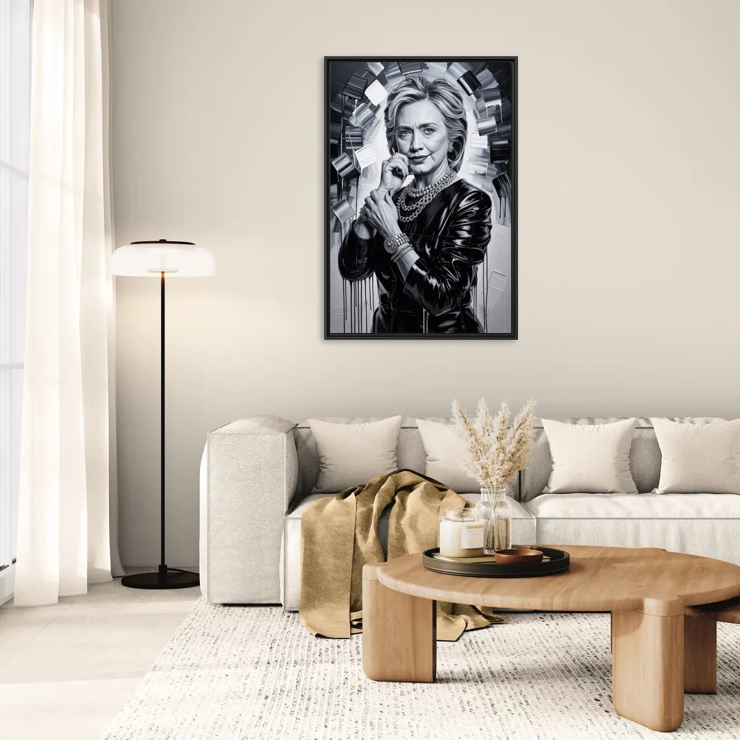 Resolve - Living Room Black Frame Canvas