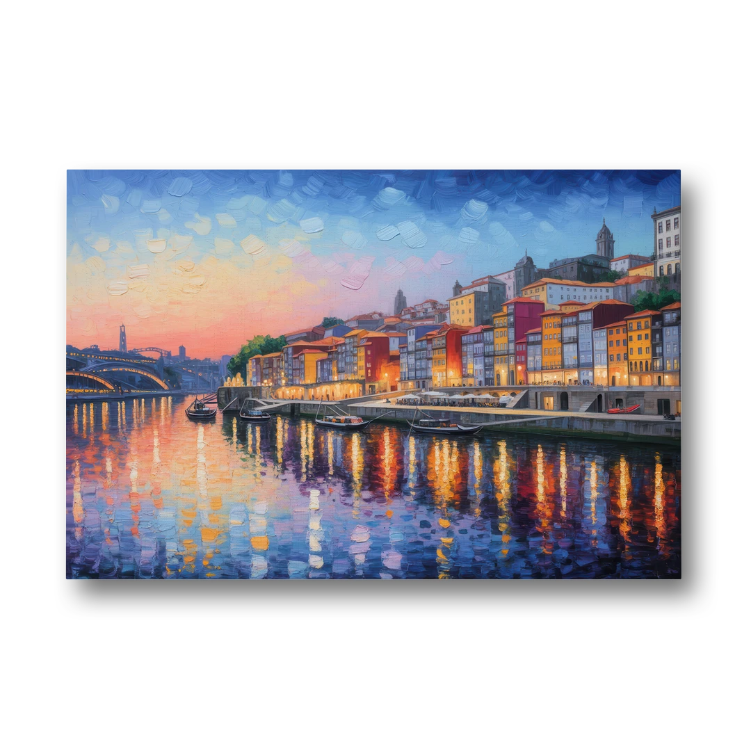 Ribeira Reflections - Canvas Wall Art - Front