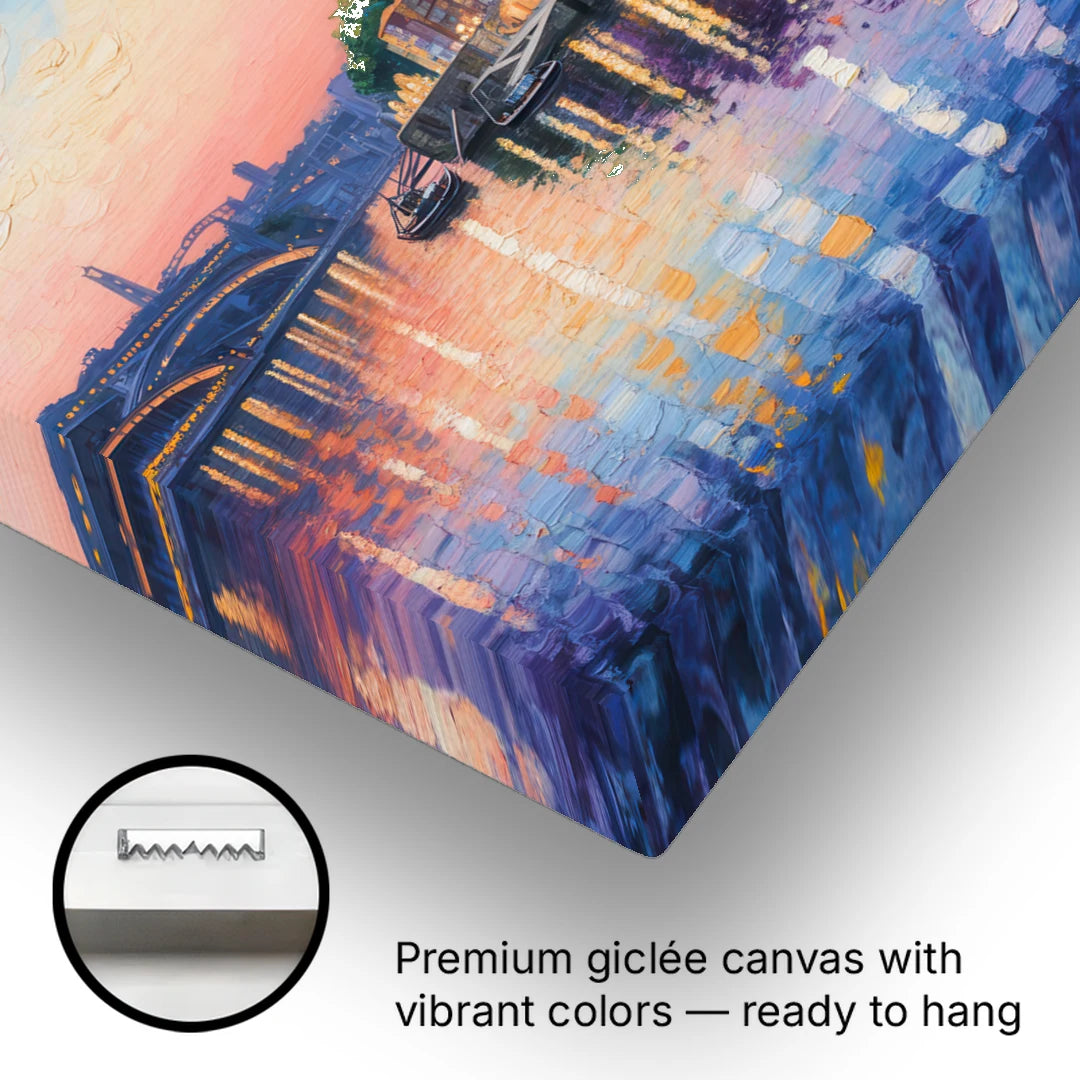 Ribeira Reflections - Canvas Wall Art - Gallery Wrap Corner