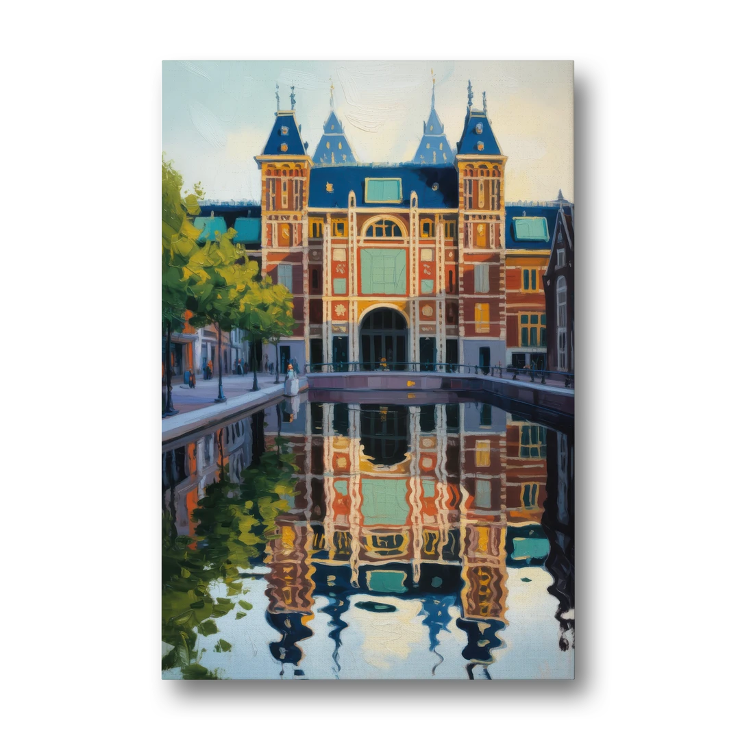 Rijksmuseum Reflections - Canvas Wall Art - Front