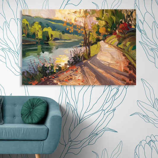 Riverside Nature Trails Living Room - Canvas Wall Art