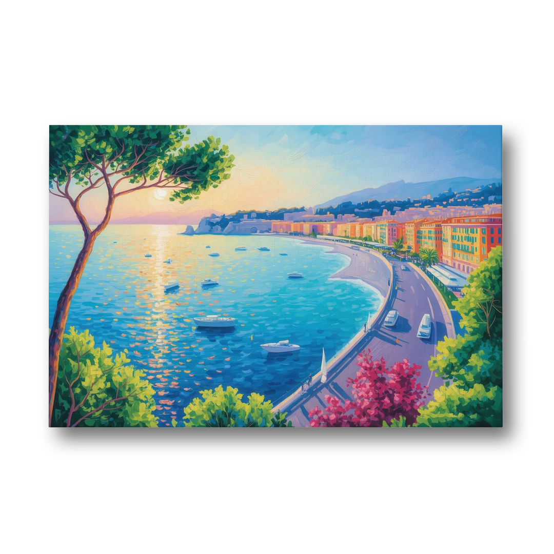 Riviera Reflections - Canvas Wall Art - Front