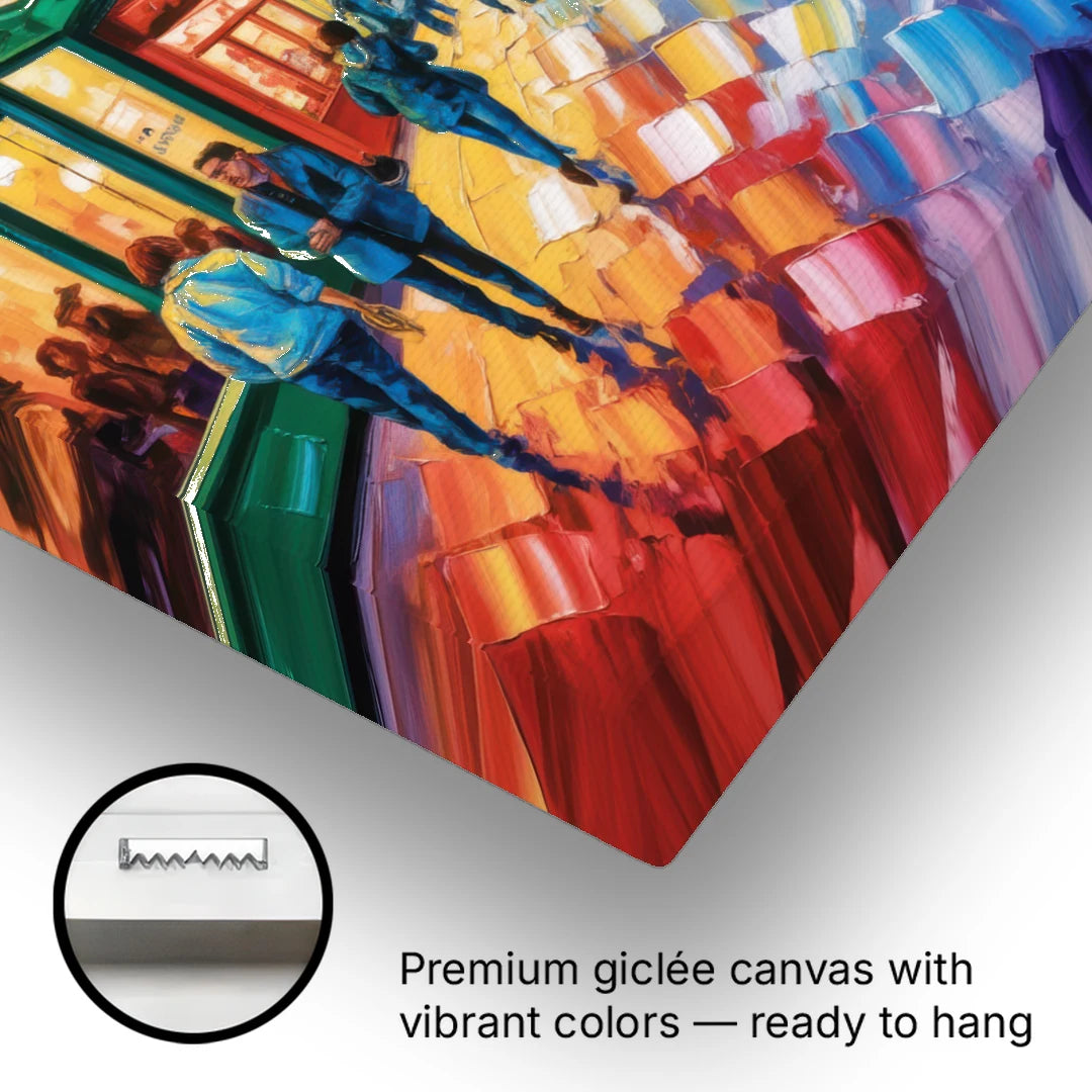 Robson Street Vancouver - Canvas Wall Art - Gallery Wrap Corner